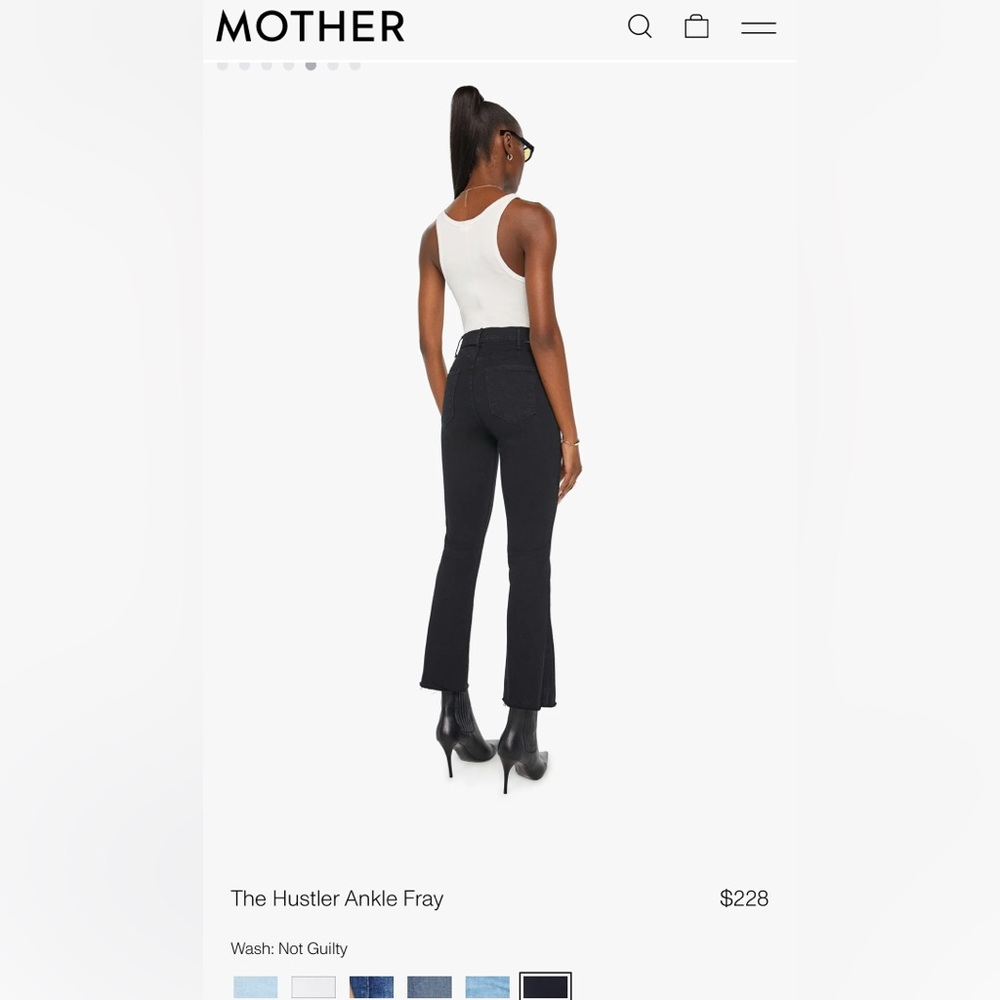 🖤 Mother The Hustler Ankle Fray - “Not Guilty” 🖤